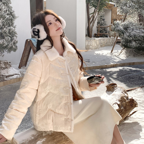 【档口现货】新中式国风电脑绣花盘扣棉服2C233-839-P245-K349