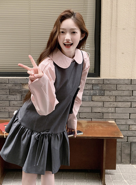 首发新品【现货】刺绣衬衫S637 P75 K105 +百褶背心裙P105 K158