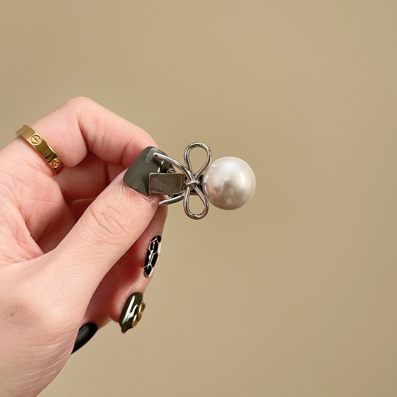 甜系气质珍珠蝴蝶结鸭嘴夹2024新款高端侧边刘海夹前额碎发小夹子,饰品/流行首饰/时尚饰品新,发饰,淘宝优惠券,粉丝福利购,淘宝优惠卷