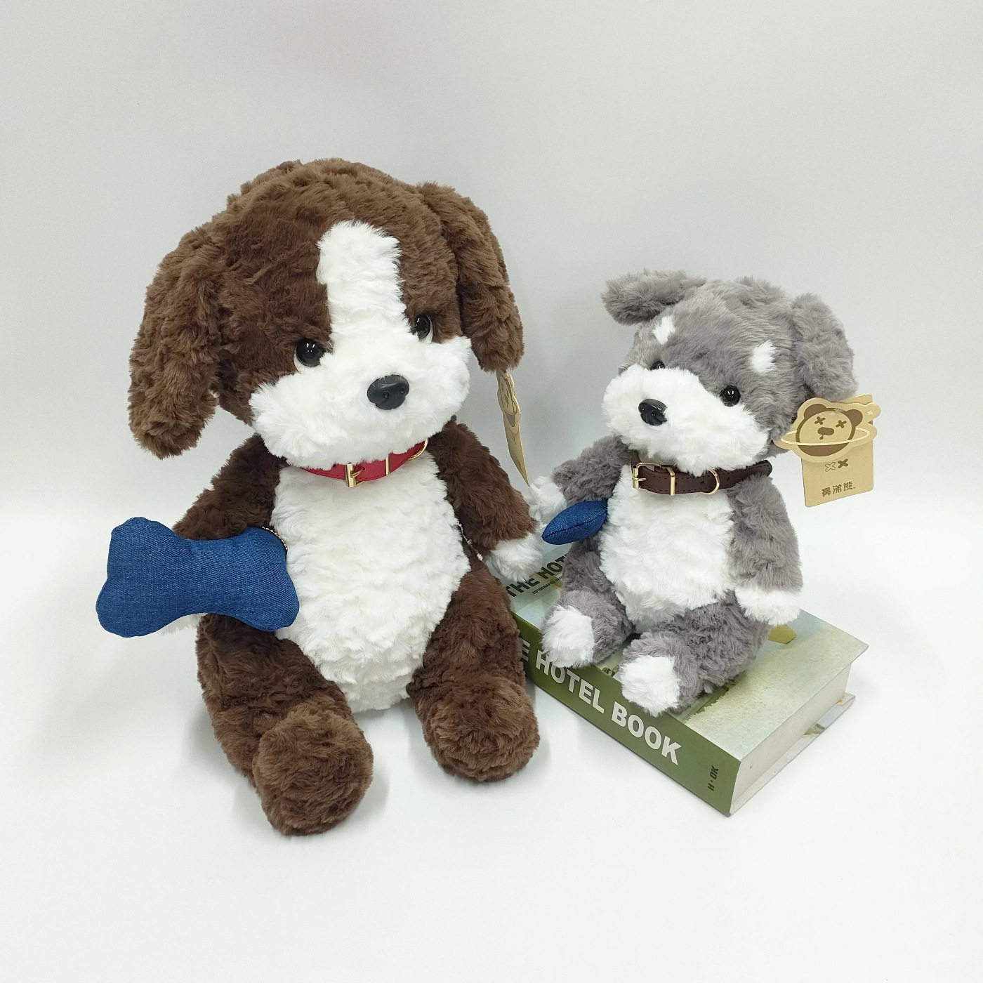 正版鼻涕熊复古雪纳瑞毛绒玩具陪伴安抚马尔泰小狗公仔儿童玩具