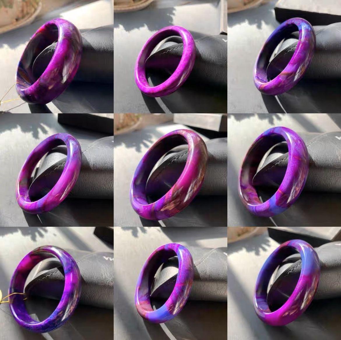 回收樱花舒俱来手镯苏纪石手牌皇家紫手链吊坠戒指项链18k金镶嵌