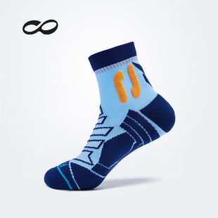 咕咚新款专业马拉松跑步袜舒适透气弹力户外休闲中筒运动袜子男士