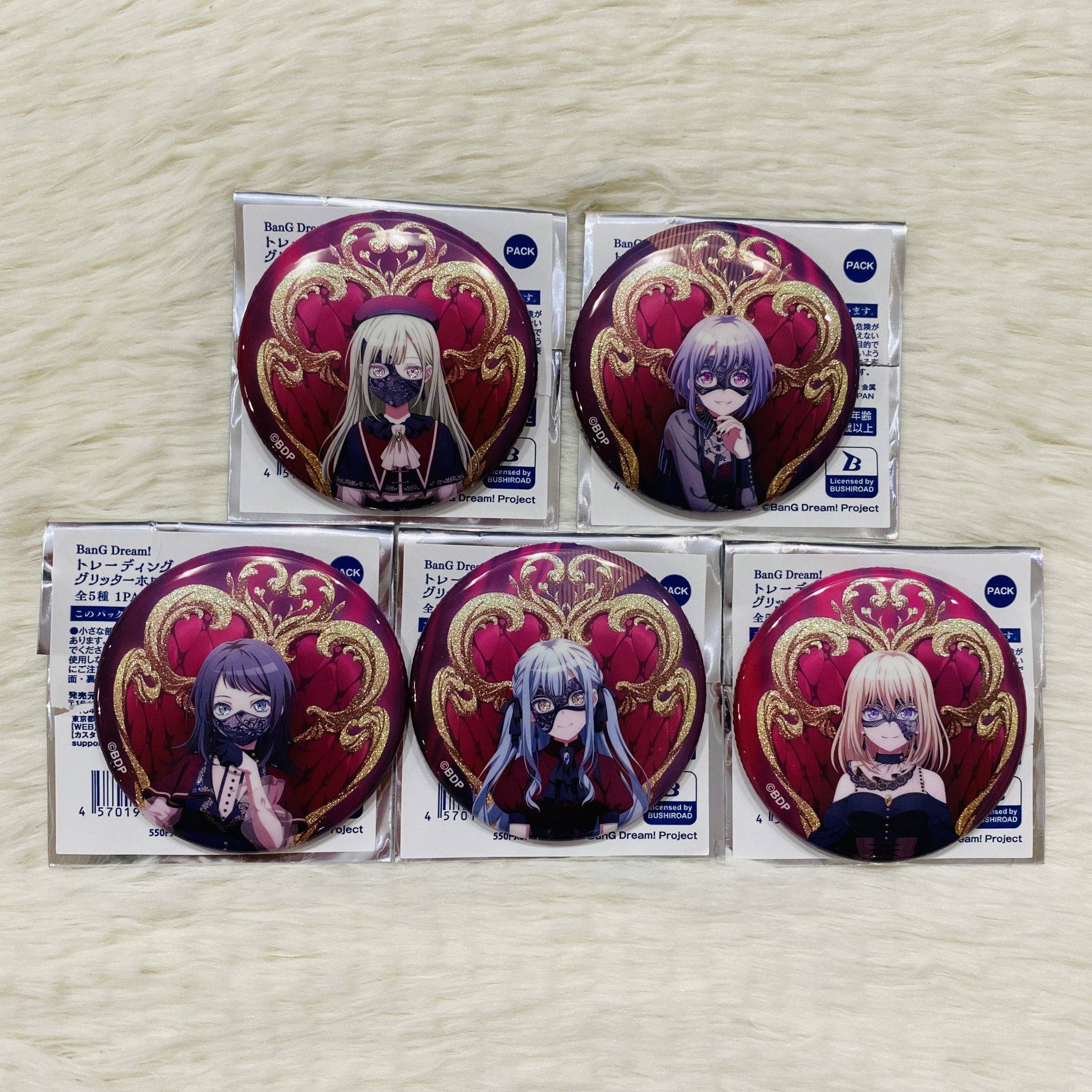 【日谷正版BanGDream邦邦Ave Mujica 细闪玉座吧唧丰川祥子若叶睦