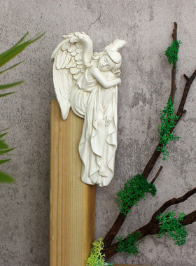 新款新款左右天使门框挂饰欧式觉醒天使翅膀相框画框树脂装饰挂件