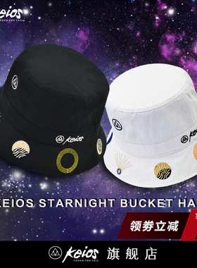 KEIOS OG LOGO 新款星空渔夫帽 男女潮牌帽子 遮阳帽 盆帽 夏VEIL