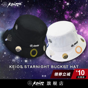 KEIOS OG LOGO 新款星空渔夫帽 男女潮牌帽子 遮阳帽 盆帽 夏VEIL