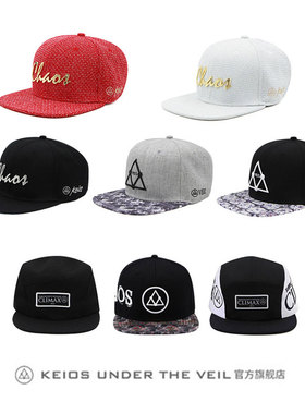KEIOS 棒球帽 平檐帽 嘻哈 多色多款任选 女 韩版潮防晒遮阳帽