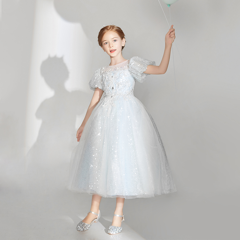 高端洋气女童十周岁生日公主裙钢琴演奏花童礼服模特走秀演出服