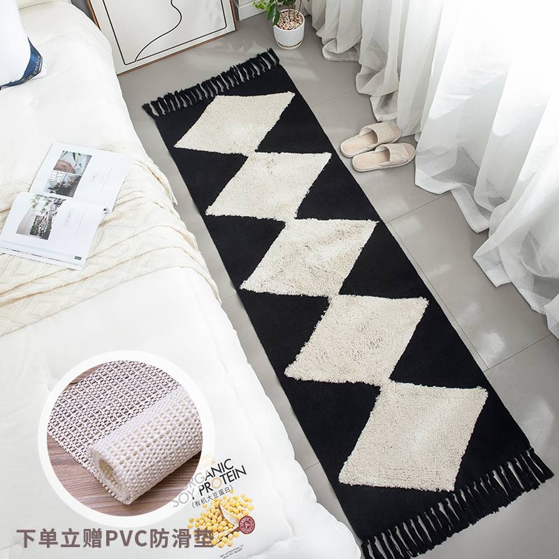 高级流苏浪漫室内装饰地垫可机洗