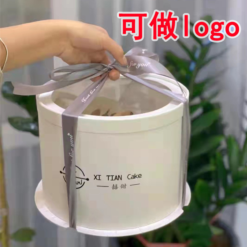 新款开窗圆形透明4寸包装盒