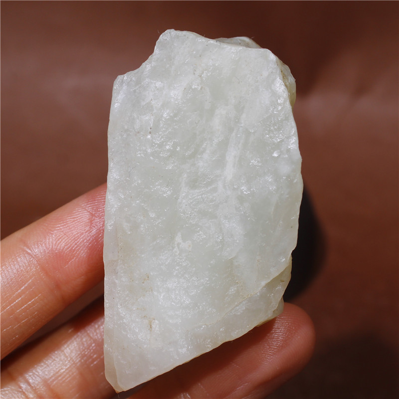 62克油润雕刻料玉石正宗新疆和田白玉原石天然且末山料产地直销k