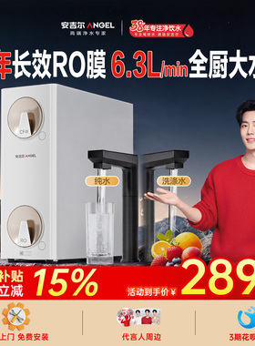 安吉尔政府补贴ro过滤直饮机厨房自来水家用哪吒高速净水器1600G