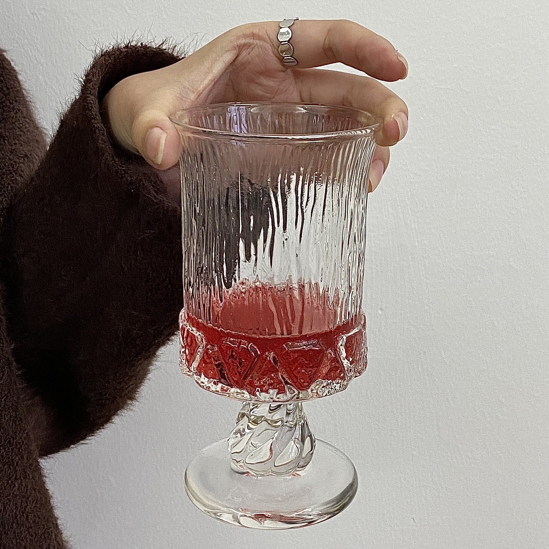 宫廷风高脚杯果酒杯玻璃杯