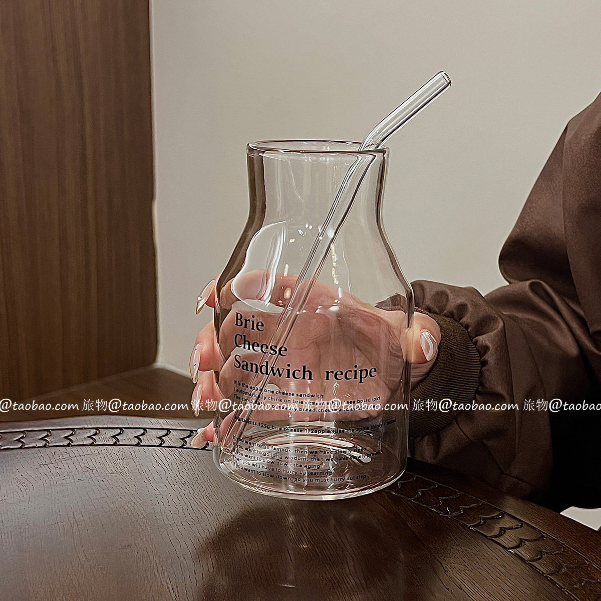韩式耐热牛奶瓶简约冷萃咖啡杯
