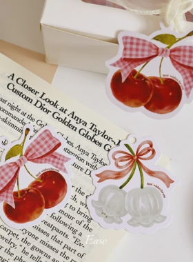 EASE原创ins樱桃吊牌异形卡伴手礼卡片标签烘焙鲜花吊牌设计定制