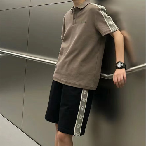 G系列商场款夏季男士透气凉感短袖POLO衫合体撞色翻领体恤衫 两色