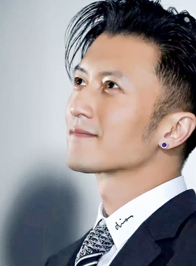 DH男装秋季新款男士纯棉字母刺绣方领修身白衬衣休闲长袖白色衬衫