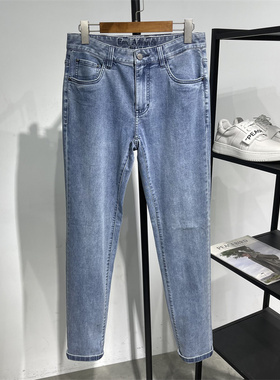 【天丝牛仔】鄂系列25年夏季薄款直筒莱赛尔水洗牛仔裤浅蓝色长裤