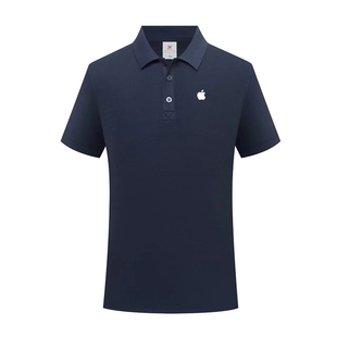 定制polo衫 工服定制手机专卖店工作服印LOGO 适用于苹果工装 短袖