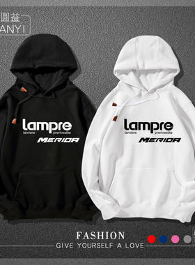 男士连帽卫衣蓝波车队自行车Lampre男女骑行服个性印花连帽卫衣