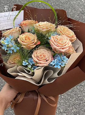 花衣裳 风华纯色艺术纸质韧性好 耐撕鲜花包装纸材料鲜花包花纸