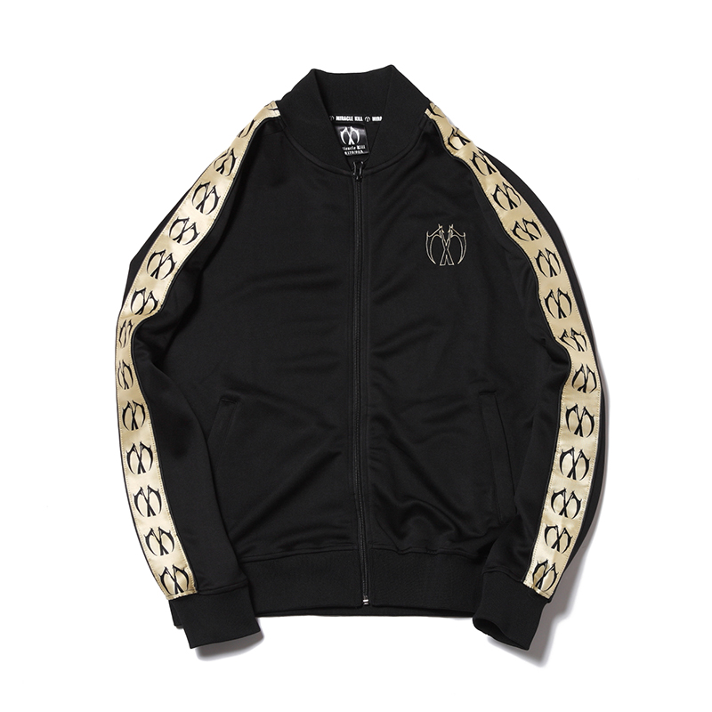 MIRACLE KILL新款串标金标双刀棒球领拉链运动足球夹克男女款