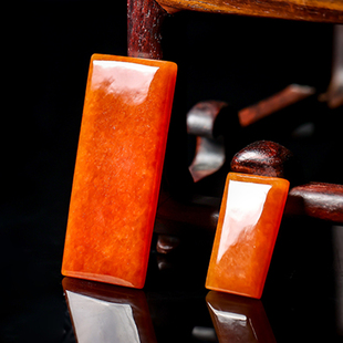 羊子珠宝 晓月 老坑种红翡厚庄无事牌可DIY镶嵌挂件F