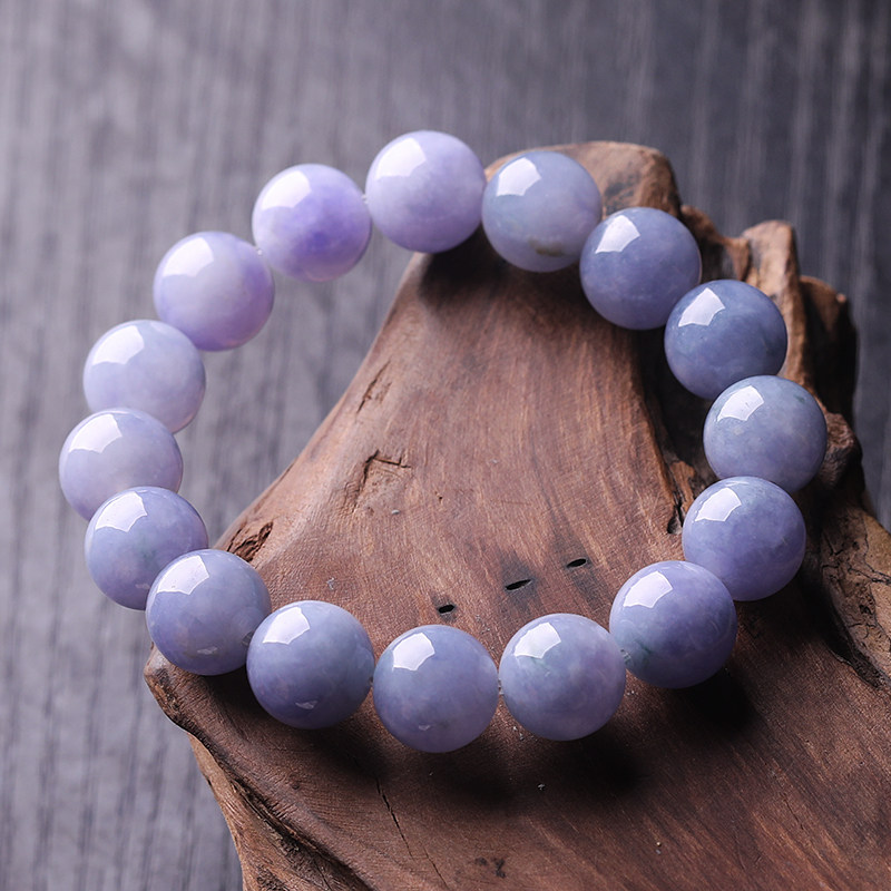 薰衣草 紫罗兰翡翠手串 老坑冰糯细腻优雅奢美