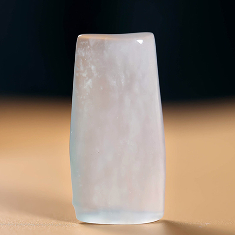 羊子珠宝 心素如简 老坑冰玻种纯净带点色守护翡翠吊坠挂件w