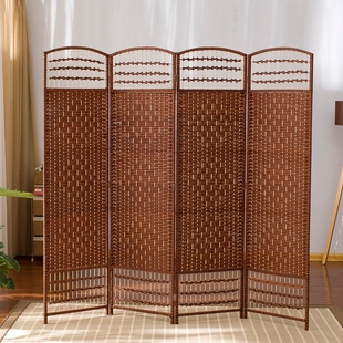新品 饰家居折叠折屏推拉客厅屏风室内 久家宜田园时尚 隔断现代装