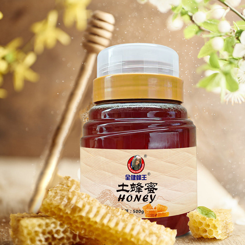 全健蜂王 土蜂蜜500g 深山原蜜清新自然风味日常冲泡蜂蜜常温储存
