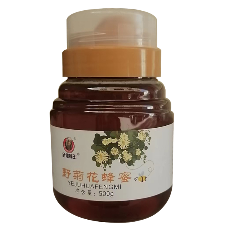 全健蜂王野菊花蜂蜜 500g  蜜蜂采集野菊花酿制正宗蜂蜜 品质保证