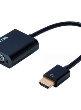 日本ELECOM宜丽客HDMI转VGA转换器AD-HDMIVGABK2/CAC-HDMIVGA10BK