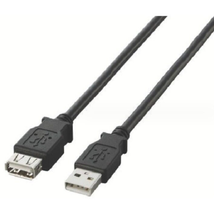 日本ELECOM宜丽客 连接线 USB2.0延长线  U2C-E20BK/MR-A39NRD