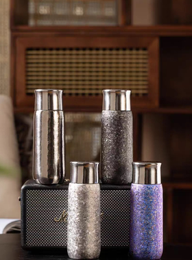 菲沃仕纯钛磁吸磨砂质感钛杯双层焖茶杯高颜值高档钛水杯礼品