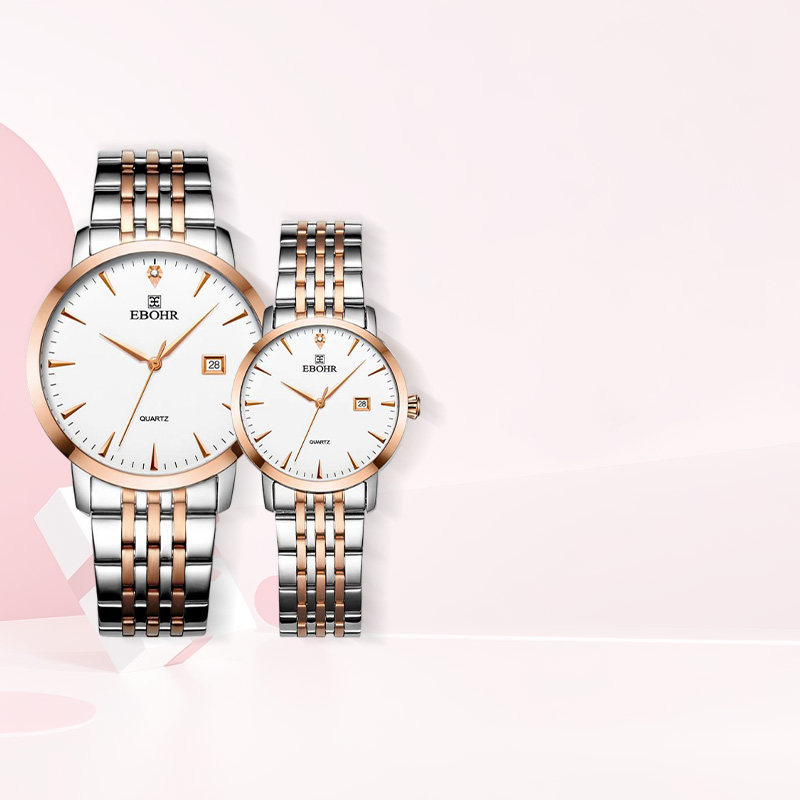 依波手表男学生情侣手表正品女品牌手表男款简约钢带石英表5018