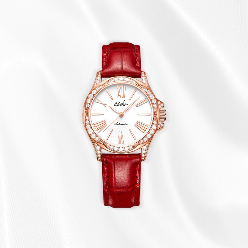 依波表手表女高级感女生自动机械表气质时尚气质钢带女表腕表5174