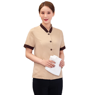 客房保洁服清洁员秋长袖夏装女KTV酒店保洁服短袖工作服物业阿姨