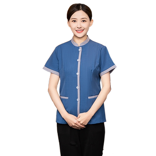 保洁工作服夏季女酒店宾馆物业客房售楼部清洁保洁阿姨短袖工作装