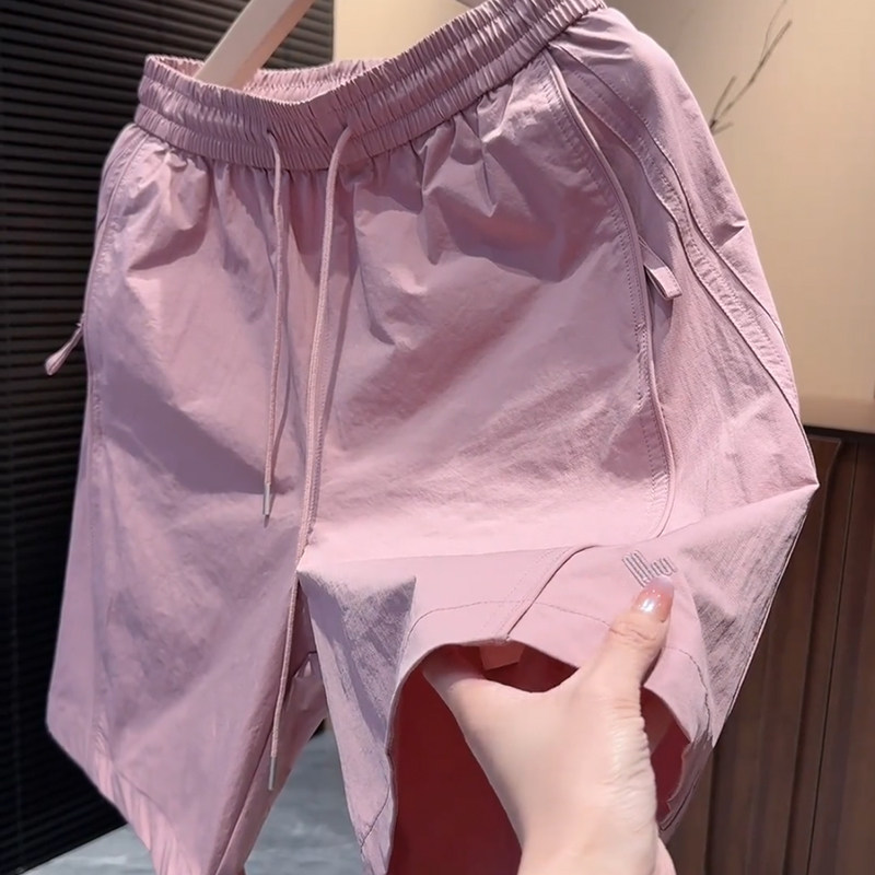男士短裤潮牌夏季宽松韩版休闲五分裤子轻奢时尚松紧腰百搭中裤男