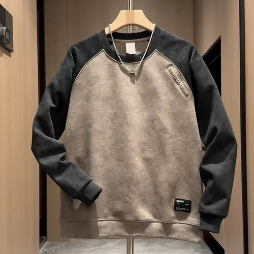 男生卫衣扎染撞色设计感小众