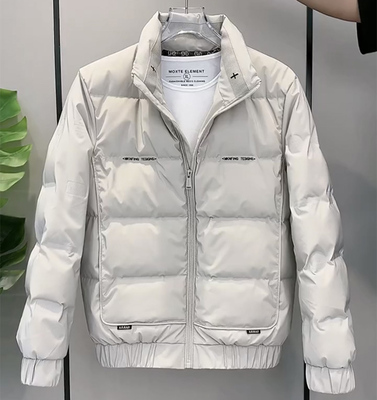 冬季立领短款外套羽绒服男