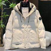 2026新款 冬季 防风保暖连帽外套男生加厚青年防寒服 羽绒服男款 韩版