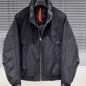 潮 潮牌外套百搭休闲防寒保暖男装 格子立领男士 羽绒服宽松休闲冬季