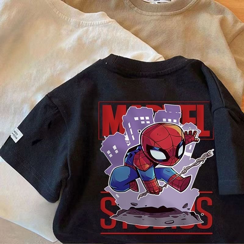 ins男童卡通日系短袖t恤夏季2024新款宝宝潮酷蜘蛛侠圆领打底上衣,童装/婴儿装/亲子装,T恤,淘宝优惠券,粉丝福利购,淘宝优惠卷