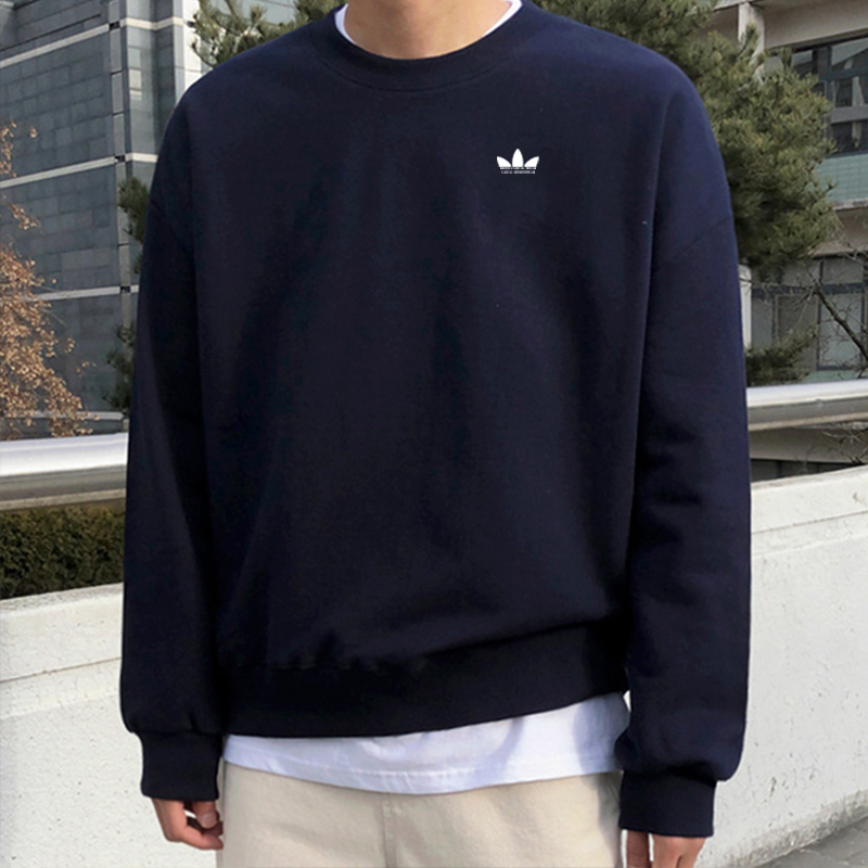 运动三叶草2025新款加绒纯棉卫衣