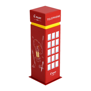 pilot百乐笔p500官方旗舰店笔juice up限定笔电话亭礼盒联名款黑笔中性笔考试专用笔 文具盒G2套装