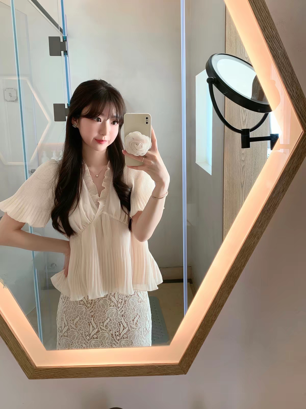 小铃兰 温柔风压绉小衫女夏季新汉服上装