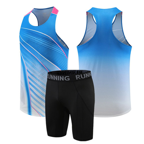 田径服套装马拉松跑步服竞速田径工字背心男女体育生训练比赛服