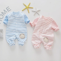 Mùa xuân và mùa thu 2019 bé giản dị cotton mùa đông đồ ngủ mùa đông dịch vụ điều hòa không khí mùa xuân nam và nữ romper bé - Áo liền quần áo khoác dày cho bé mùa đông